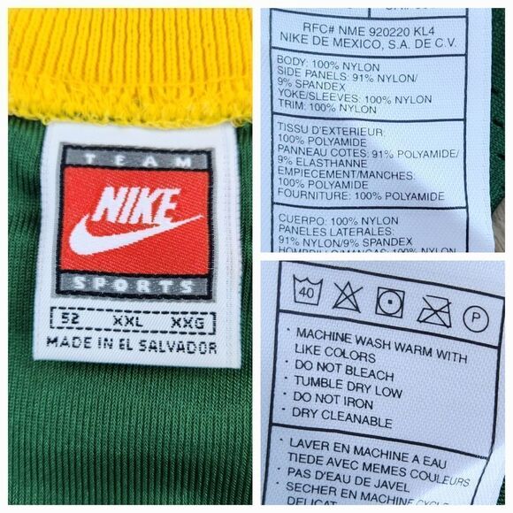 🩵NWT Nike NFL Brett Favre Official NFL Authorized QB Club Player Jersey 2X - Picture 13 of 14